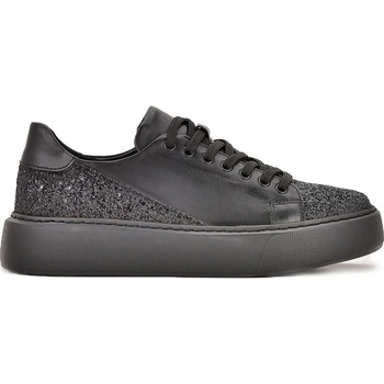 Tinti Shoes Дамски кецове Paola black brokat