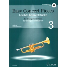 Easy Concert Pieces 3 + Audio Online / snadné koncertní skladby pro trumpetu a klavír