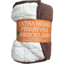 sleepwell Deka mikrovlákno Ovce prešiv tmavo hnedá 150x200
