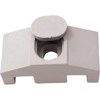 Příchytka PVC na čtyřhranný sloupek pro panely PILOFOR SUPER, šedá