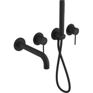 SAPHO Ultramix - Кран за вана, скрит, за 2 контакта, матово черен UT093B (UT093B)