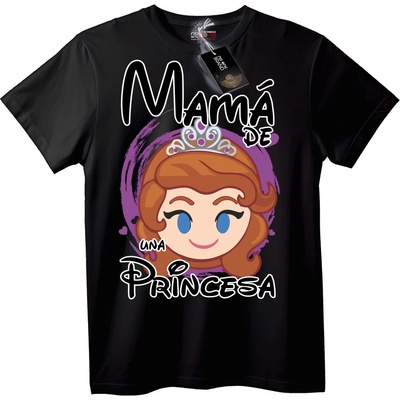 NOONEBRAND Тениска Мама на Принцеса - S, White