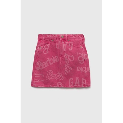 GAP Детска дънкова пола gap в розово къса със стандартна кройка (664553.girls.woven.item)