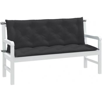 Image 1 of vidaXL Възглавници за градински пейки 2 бр антрацит 150x50x7 см плат (4002607)