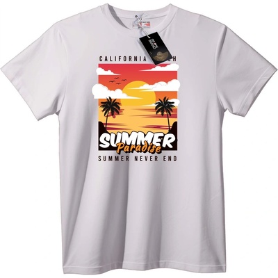 NOONEBRAND Тениска лятен рай California - 2XL, White