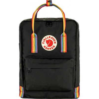 Fjällräven Kånken rainbow black rainbow pattern 16 l