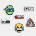 Goomby Текстилни емблеми Iron-On Computer Lover 6 броя