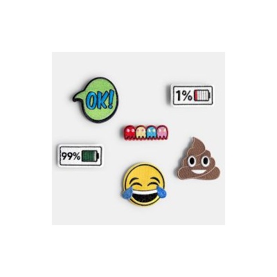 Goomby Текстилни емблеми Iron-On Computer Lover 6 броя