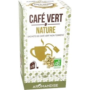 Aromandise Зелено кафе, 18 сашета, Aromandise (797005 (CAF01) ARMD)