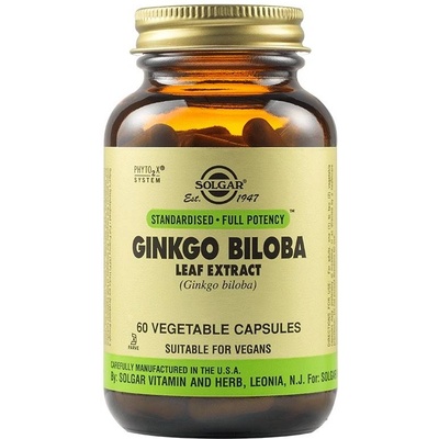 Solgar Ginkgo Biloba Leaf Extract, 60 растителни капсули, Solgar