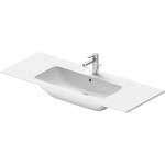 Duravit ME by Starck - Мивка 123x49 см, с преливник, отвор за смесител, DuraShield, матово бяло 233612AC00 (233612AC00)
