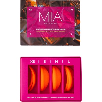 Mia Pro Lashes silikonové natáčky na lash lifting oranžové Velikost: S