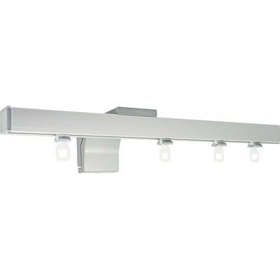 KovovégarnýžeCZ Garnýže Lugato anodizovaná nerez ELOX Jednořadá, 151-200cm, jezdec s kovovou žabkou