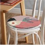 Mila Home Възглавница за стол ø 42 cm Illustrated Flower - Mila Home (FrmYuv-7531)