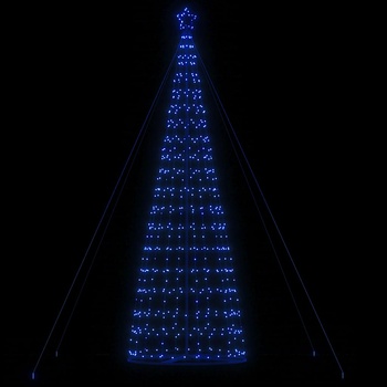 vidaXL LED коледна елха 1534 светодиода синьо 500 см (4016458)