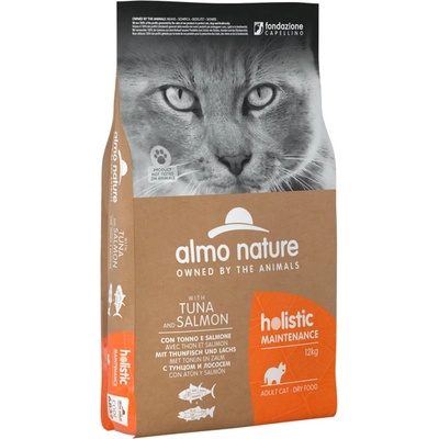 Almo Nature Holistic Maintenance s tuniakom a lososom 12 kg
