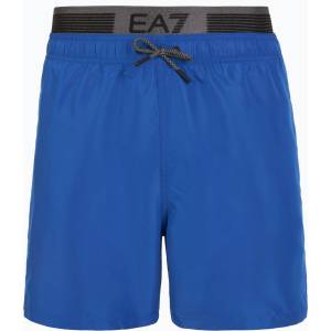 Giorgio Armani Мъжки бански EA7 Emporio Armani Logo Tape Boxer тюркоазено море
