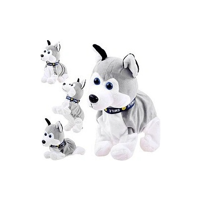 Joko Interaktívny psík na batérie na dotyk Husky sivý