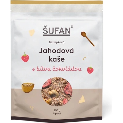 Šufan Kaša jahodová s bielou čokoládou 250 g