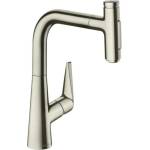 Hansgrohe Talis M51 220 издърпващ се кухненски смесител, матиран хром, с 2 струи (72824800)