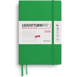 Leuchtturm1917 372768 Weekly Planner Paperback 2026, Spring Leaf, English (372768)