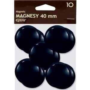 KW Trade Magnets Grand 40 mm black op. 10 pieces