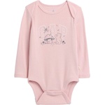 GAP V-ls logo bodysuit розово 3-6m (791296-00)