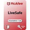 McAfee LiveSafe - 10 lic. 12 mes.