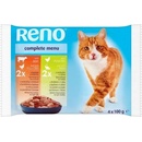 Reno Cat hydina+hovädzie hydina+ryba 4 x 100 g
