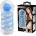 Pretty Love Tightening Spiral & Stimulation Ball Masturbator Transparent-Blue