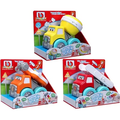 Bburago Junior - Drive ' N Rock строителен камион с батерии, асортимент 095061