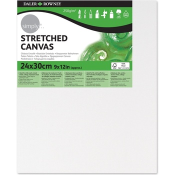 Daler Rowney Платно Simply Stretched Canvas Medium Grain Simply White 24 x 30 cm 1 бр (514082430)