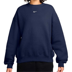 Nike Дамски пуловер Nike Women's Studio Fleece MW Oversize Crew Jumper - Midnight Navy / Sail - размер XL (117-4038-0415)