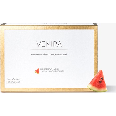 Venira Drink kolagenový nápoj pro krásné vlasy nehty a pleť sáčky meloun 30 x 6,3 g