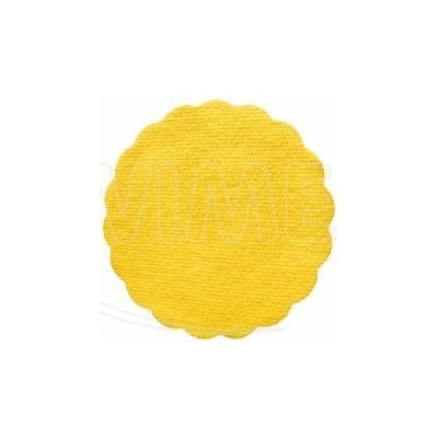 Rozetky do podšálku PREMIUM Ø 9 cm žluté [40 ks] (89805)
