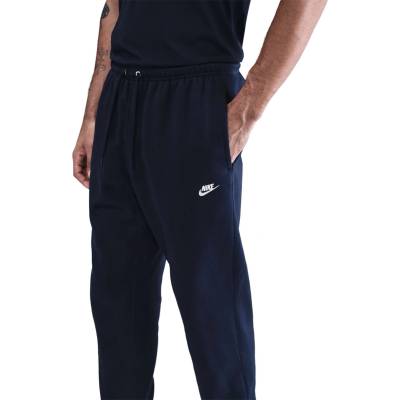 Nike Анцуг Nike Men's Club Cuff Pant Closed Hem Jersey Jogging Bottoms - Obsidian/White