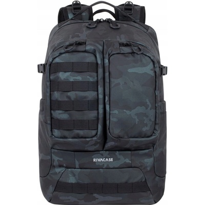 Riva Case 7661 šedá / Navy Camo batoh na notebook 17.3" RC-7661-N