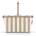 Reisenthel carrybag XS summerstripes coffee - Sturdy shopping basket with practical inner pocket - Elegant and water-repellent design - BN6056