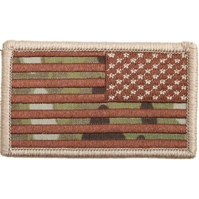 ROTHCO Nášivka US vlajka reverzná 4,5 x 8,5 cm MULTICAM