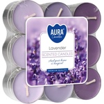 BISPOL Ароматни чаени свещи Bispol Aura - Lavender, 18 броя (p15-18-79)