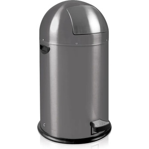 EKO-Europe Кош за отпадъци EKO KICK CAN с педал (33 л) - сив (EKO 964800 - Grey)