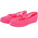 Detské čipkované baleríny s mašľou 6399