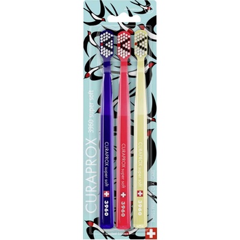 Curaprox CS 3960 Supersoft Lastovičky 3 ks