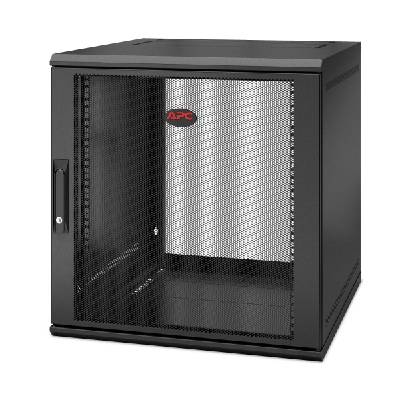 NetShelter WX 12U Single Hinged Wall-mount Enclosure 600mm Deep Поставка монтирана в стена Черен (AR112SH6)