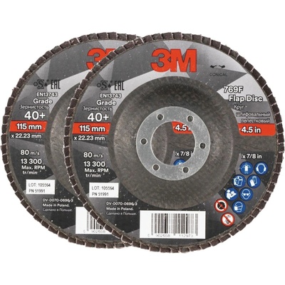 3M 769F Lamelový kotúč 115 mm 7100196818 2 ks