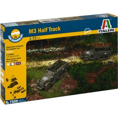 Italeri Fast Assembly 7509 M3A1 HALF TRACK 1:72