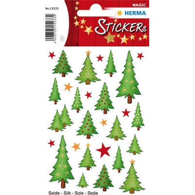 Vianočné etikety Magic stromčeky