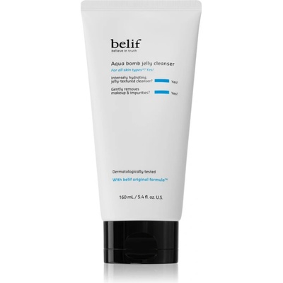 belif Aqua Bomb Jelly Cleanser овлажняващ почистващ гел с успокояващ ефект 160ml