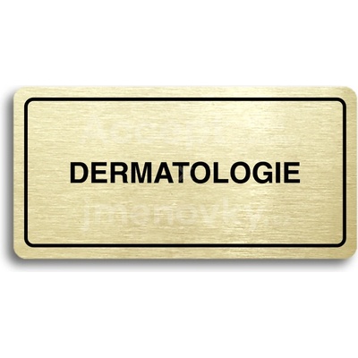 ACCEPT Piktogram DERMATOLOGIE - zlatá tabulka - černý tisk