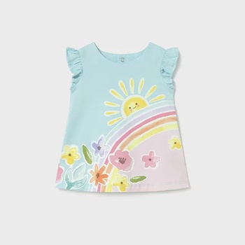 Mayoral Рокля трикотаж Hawaii за новородено момиче Mayoral